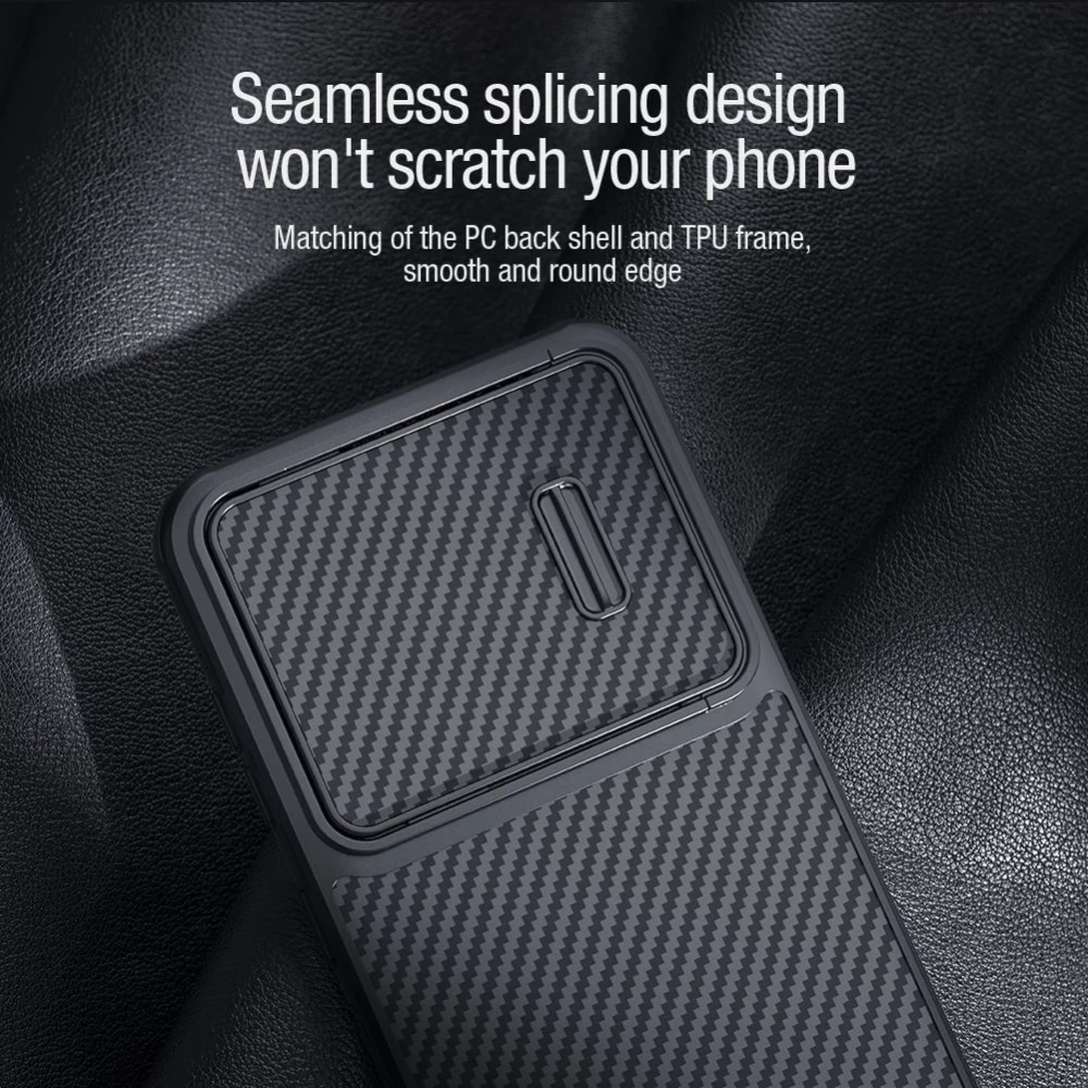 Samsung Galaxy S23 Plus case black NILLKIN SYNTHETIC FIBER S