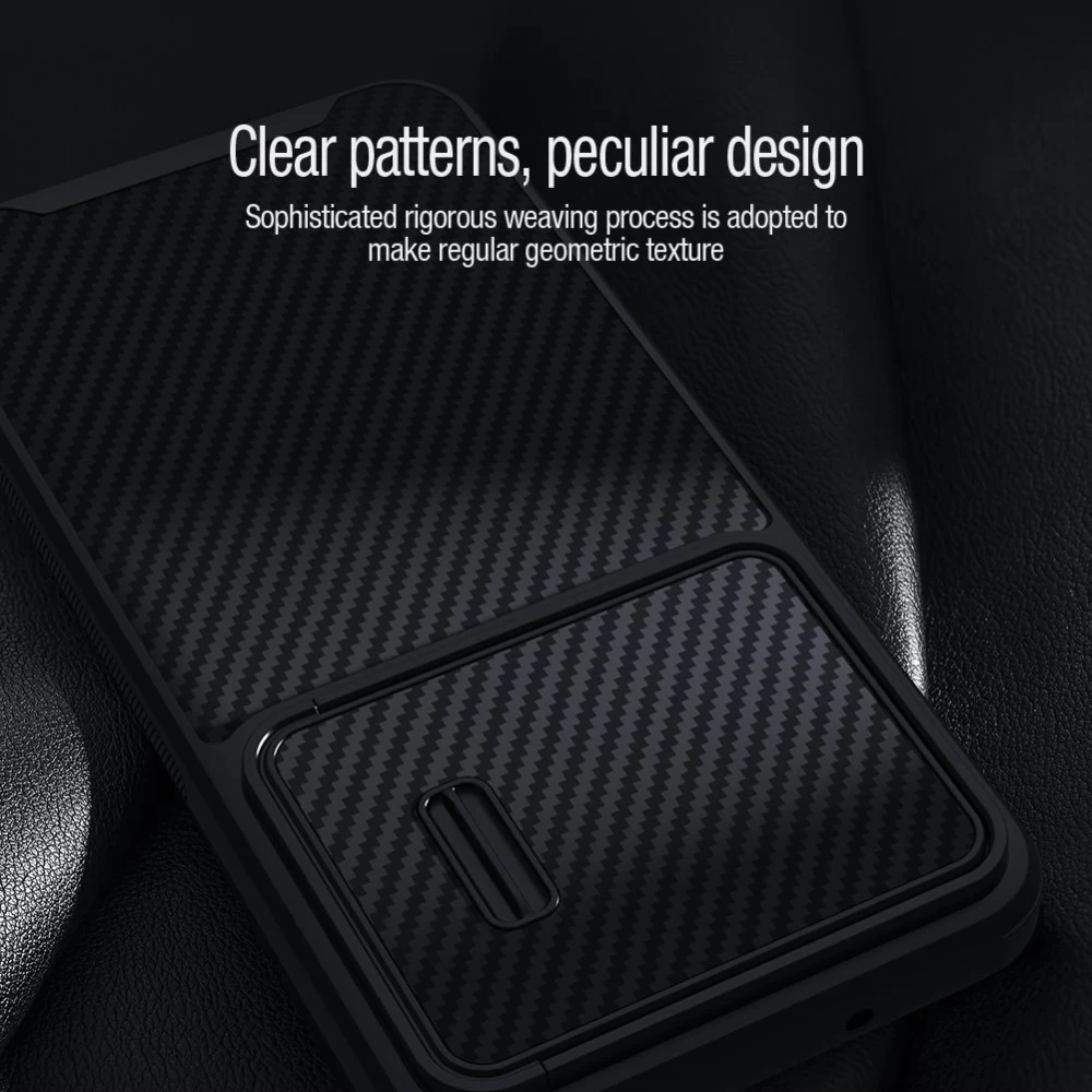 Samsung Galaxy S23 Plus case black NILLKIN SYNTHETIC FIBER S