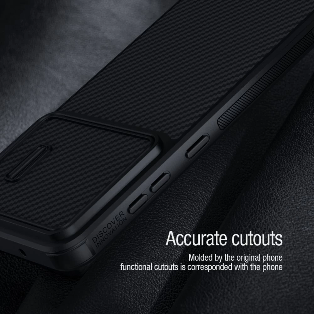 Samsung Galaxy S23 Plus case black NILLKIN SYNTHETIC FIBER S