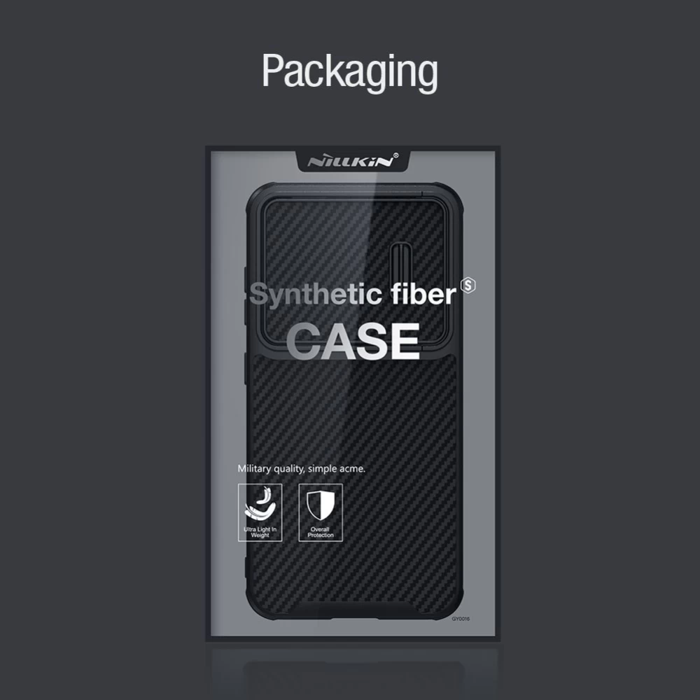 Samsung Galaxy S23 Plus case black NILLKIN SYNTHETIC FIBER S