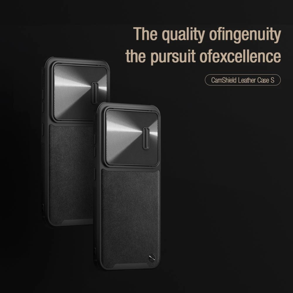 Samsung Galaxy S23 Plus case black NILLKIN CAMSHIELD S LEATHER