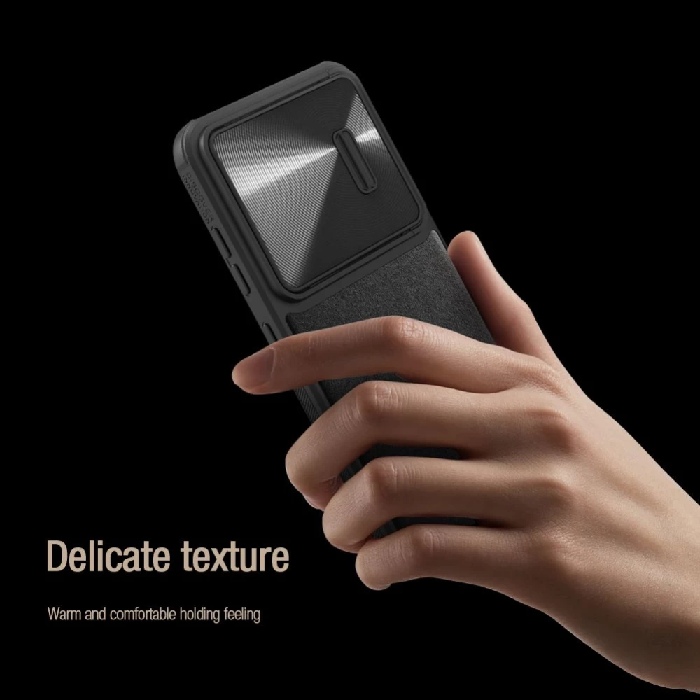 Samsung Galaxy S23 Plus case black NILLKIN CAMSHIELD S LEATHER
