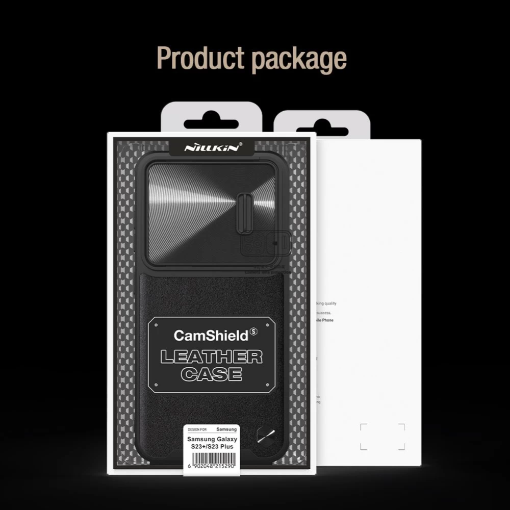 Samsung Galaxy S23 Plus case black NILLKIN CAMSHIELD S LEATHER