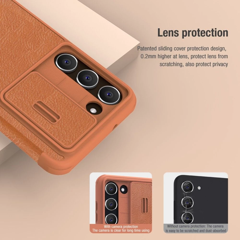 Samsung Galaxy S23 Plus case black NILLKIN QIN PRO LEATHER