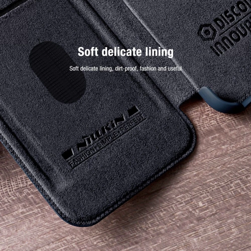 Samsung Galaxy S23 Plus case black NILLKIN QIN PRO LEATHER