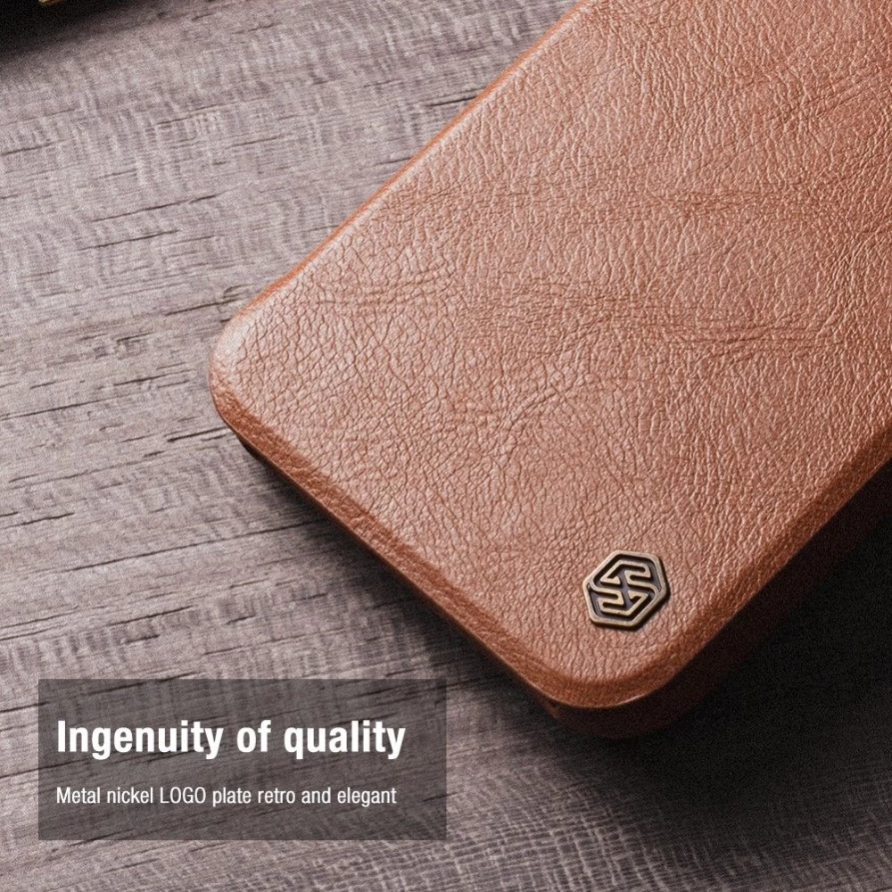 Samsung Galaxy S23 Plus case black NILLKIN QIN PRO LEATHER
