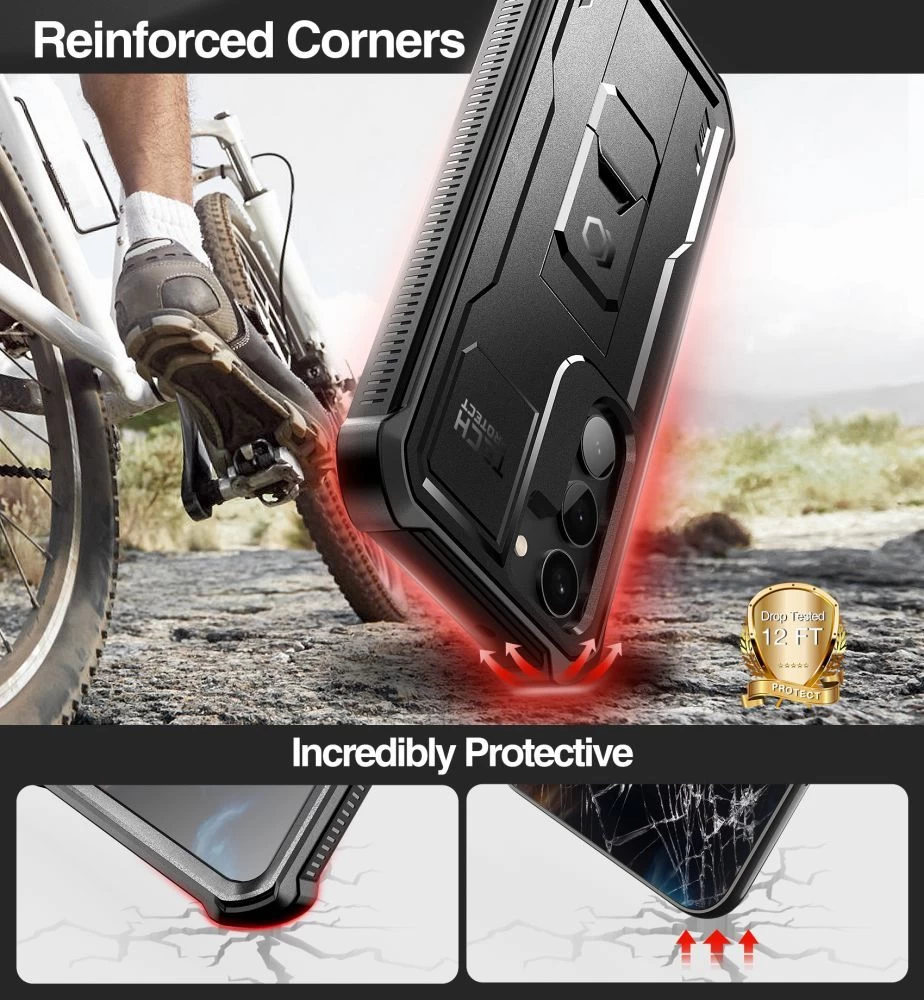 Samsung Galaxy S23 Plus case black TECH-PROTECT KEVLAR PRO