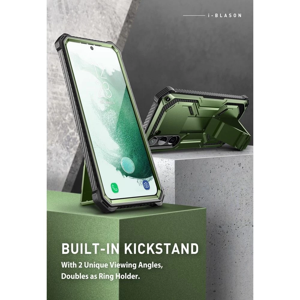 Samsung Galaxy S23 Plus case green SUPCASE IBLSN ARMORBOX 2-SET