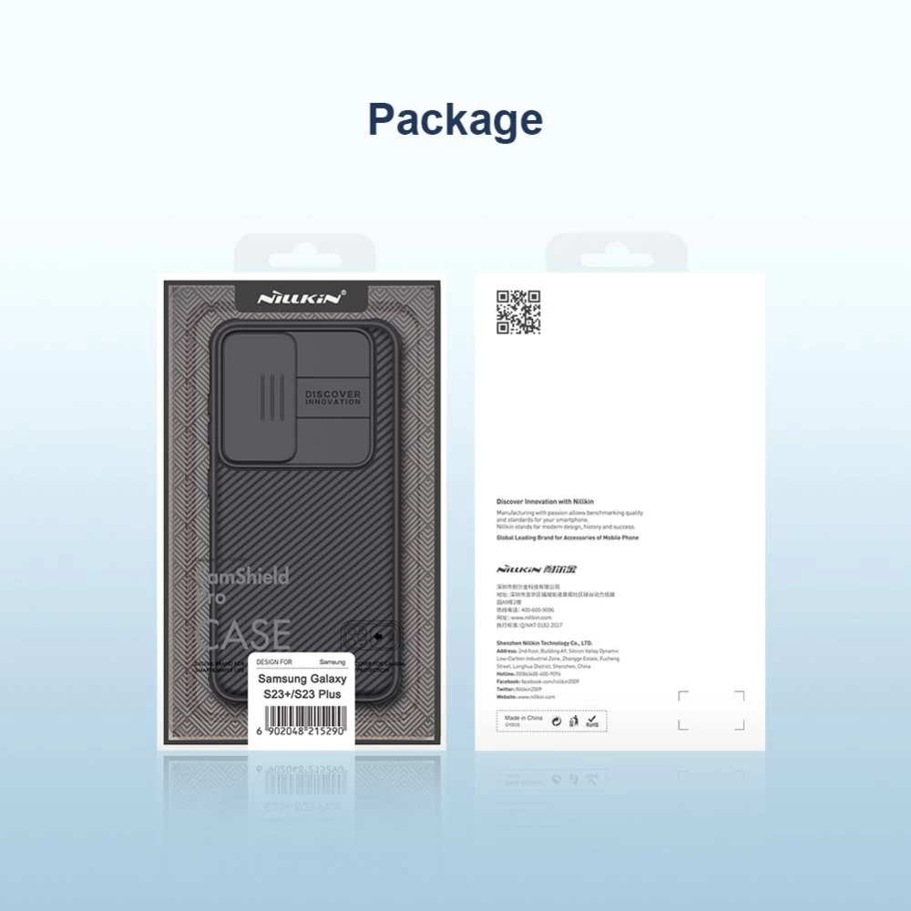 Samsung Galaxy S23 Plus case blue NILLKIN CAMSHIELD PRO