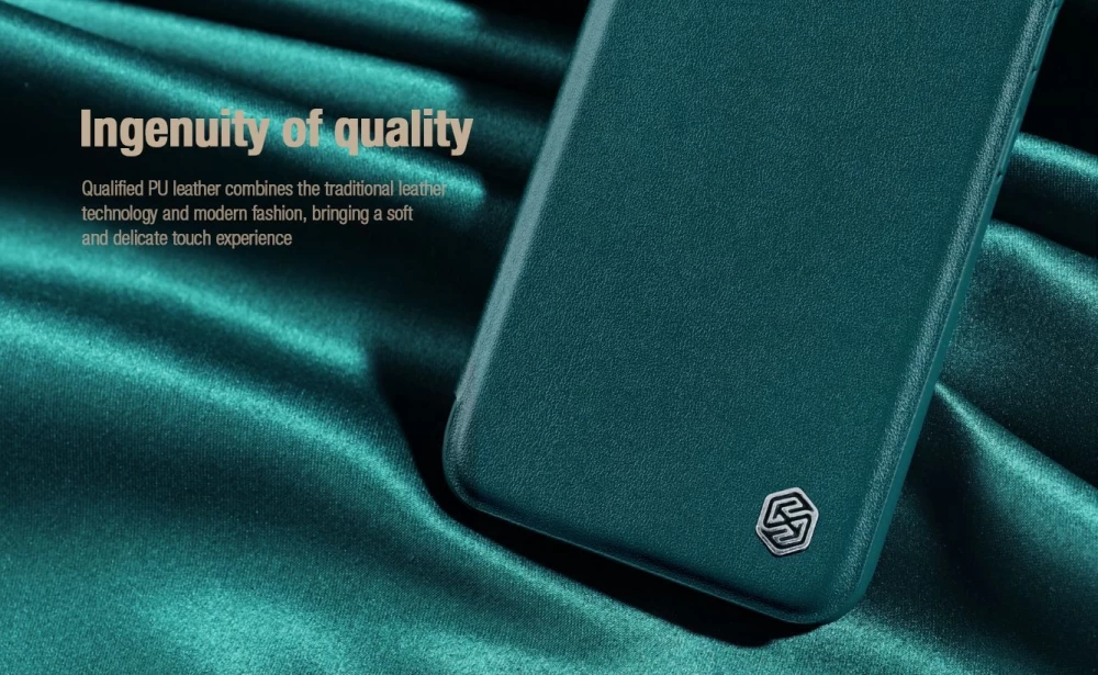 Samsung Galaxy S23 Plus case blue NILLKIN QIN PRO LEATHER (CLOTH)