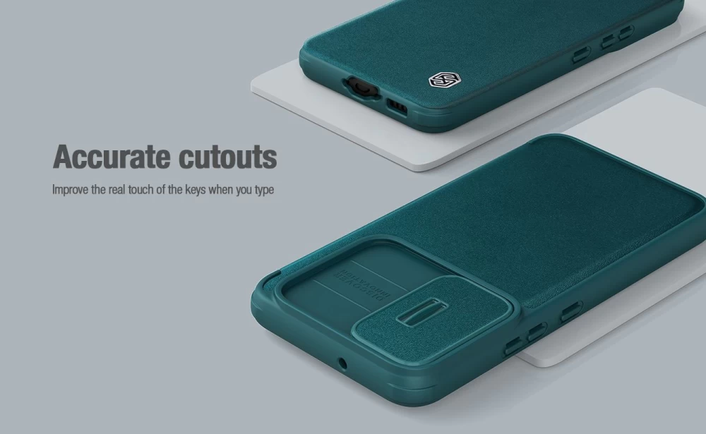 Samsung Galaxy S23 Plus case blue NILLKIN QIN PRO LEATHER (CLOTH)