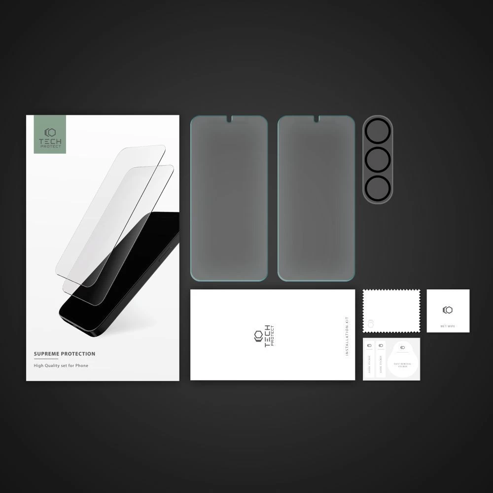 Samsung Galaxy S23 Plus skärmskydd  TECH-PROTECT SUPREME SET
