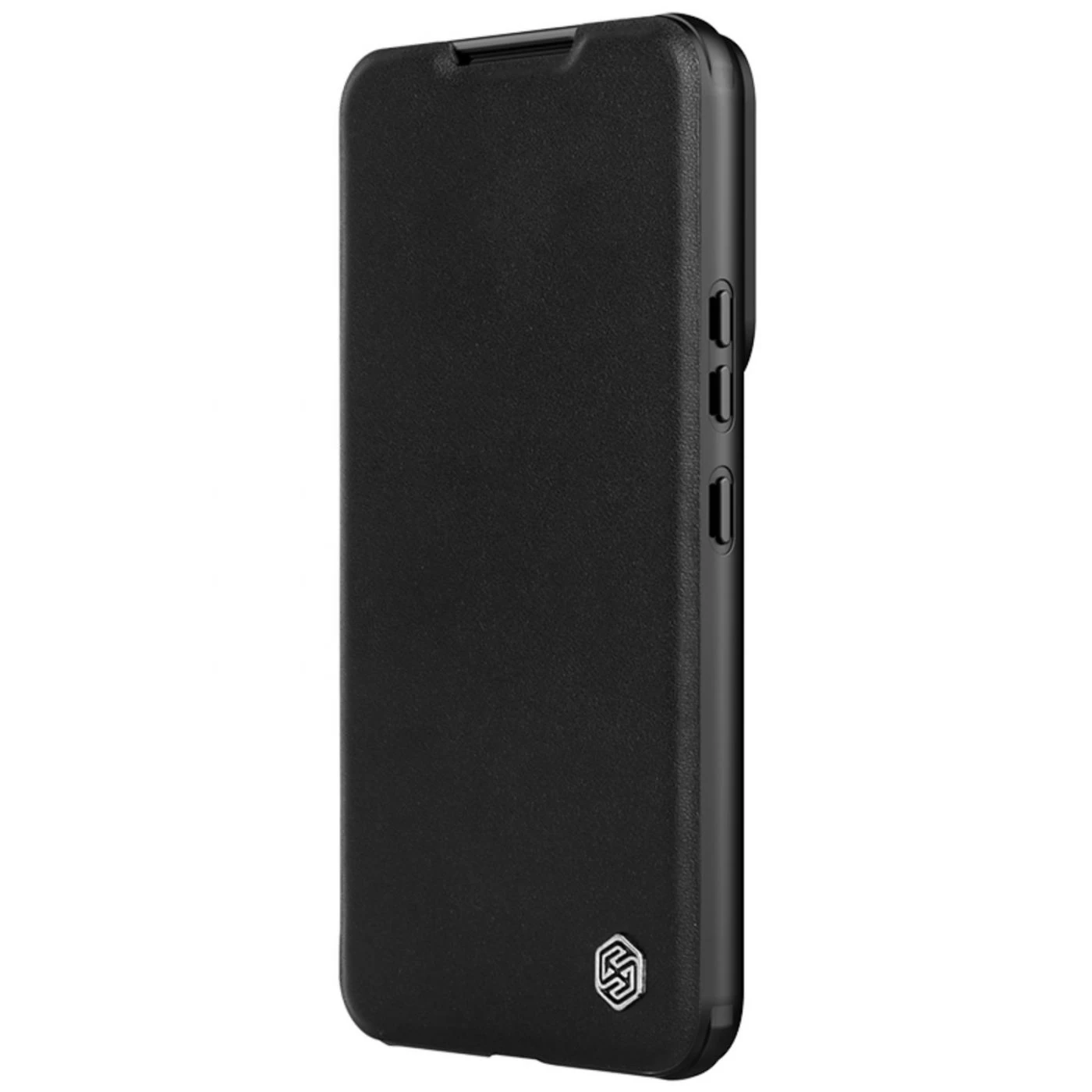 Samsung Galaxy S23 Plus maciņš melns NILLKIN QIN PRO LEATHER (PLAIN)