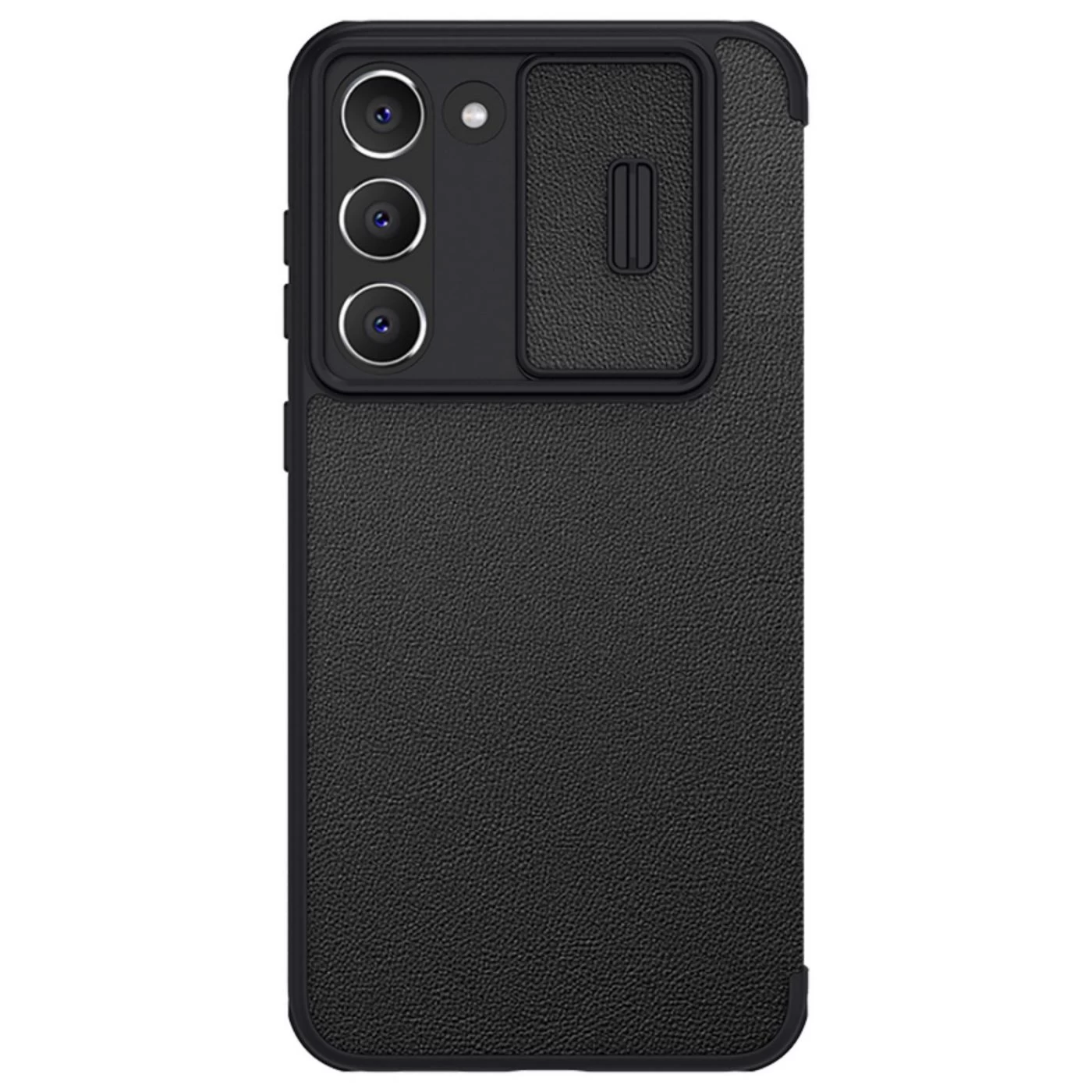 Samsung Galaxy S23 Plus maciņš melns NILLKIN QIN PRO LEATHER (PLAIN)