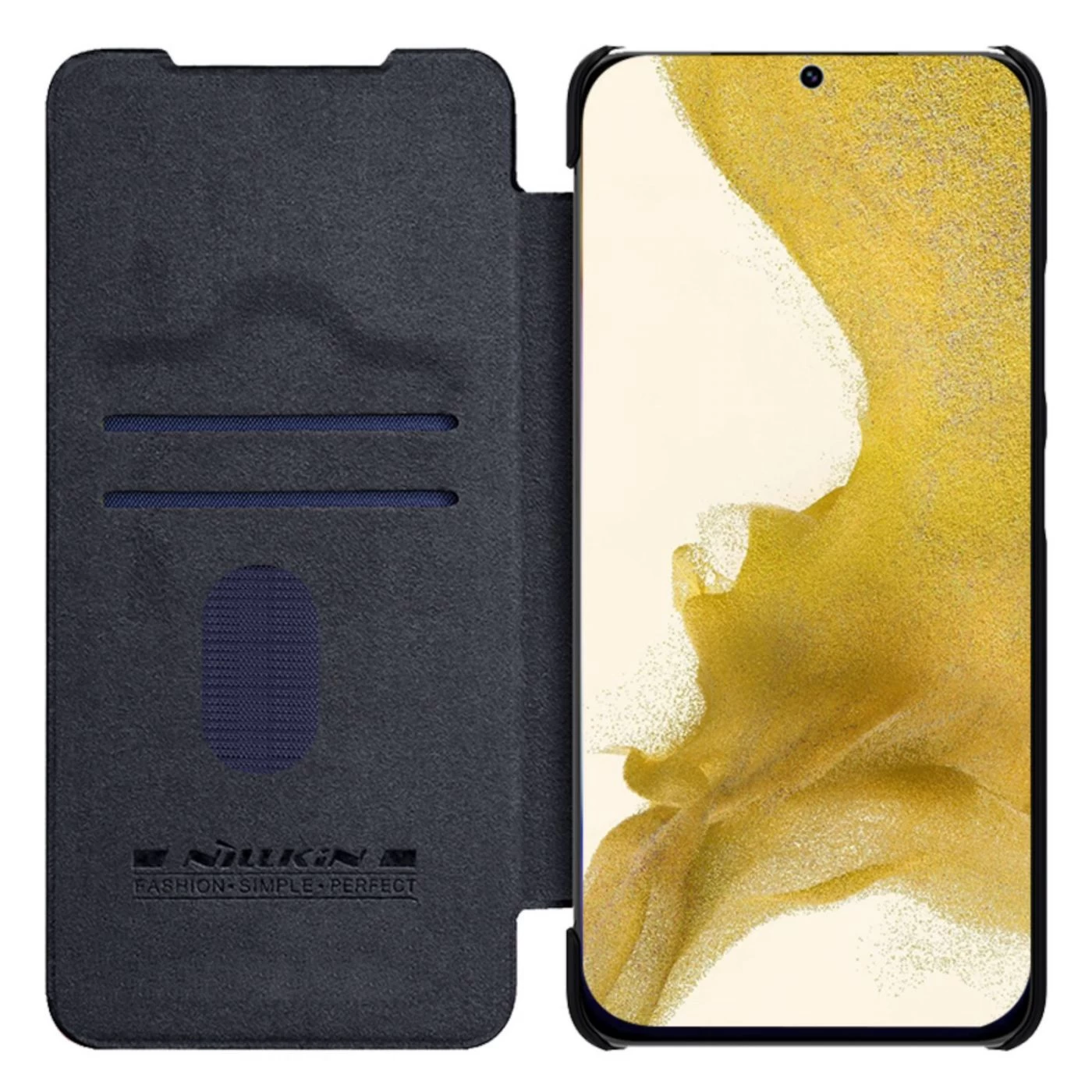 Samsung Galaxy S23 Plus case black NILLKIN QIN PRO LEATHER
