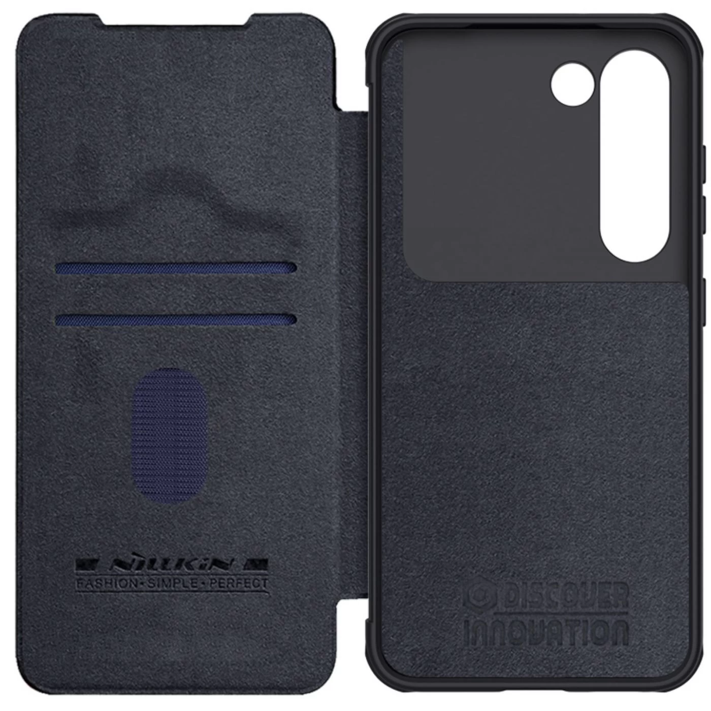 Samsung Galaxy S23 Plus case black NILLKIN QIN PRO LEATHER