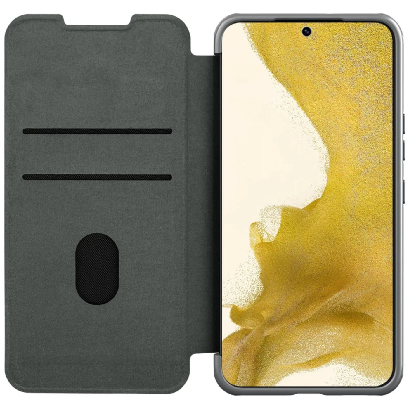Samsung Galaxy S23 Plus case gray NILLKIN QIN PRO LEATHER (CLOTH)