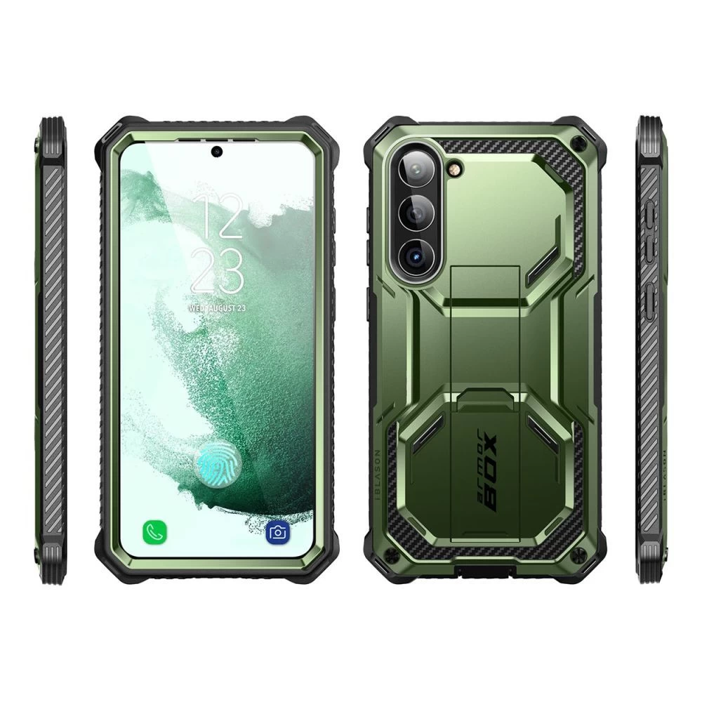 Samsung Galaxy S23 Plus case green SUPCASE IBLSN ARMORBOX 2-SET