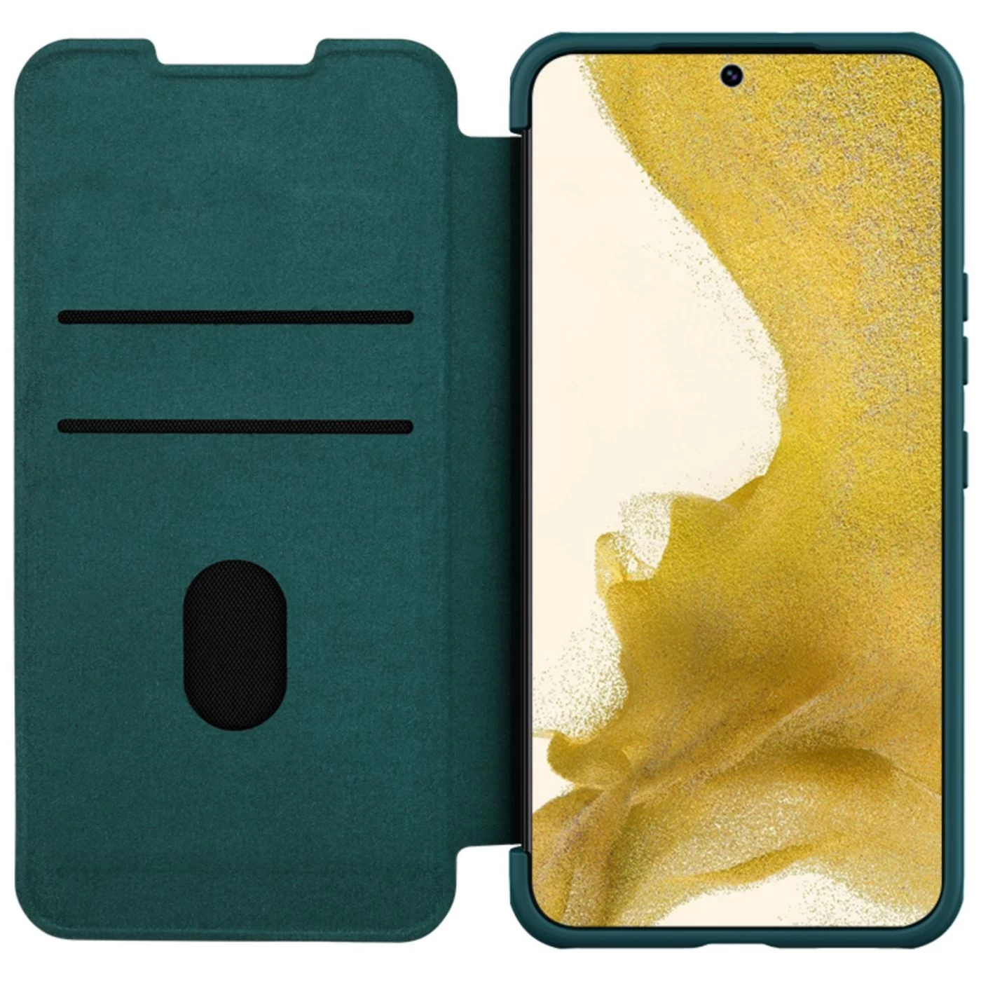 Samsung Galaxy S23 Plus case green NILLKIN QIN PRO LEATHER (PLAIN)