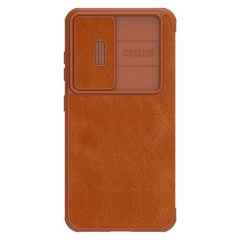 Samsung Galaxy S23 Plus case brown NILLKIN QIN PRO LEATHER