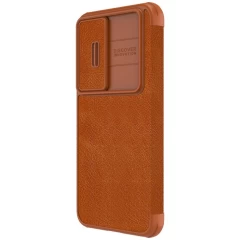 Samsung Galaxy S23 Plus case brown NILLKIN QIN PRO LEATHER