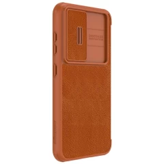 Samsung Galaxy S23 Plus case brown NILLKIN QIN PRO LEATHER