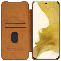 Samsung Galaxy S23 Plus case brown NILLKIN QIN PRO LEATHER