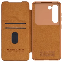 Samsung Galaxy S23 Plus case brown NILLKIN QIN PRO LEATHER