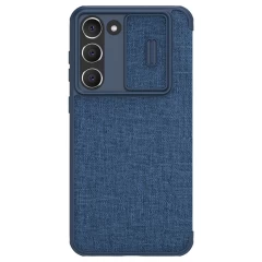 Samsung Galaxy S23 Plus case blue NILLKIN QIN PRO LEATHER (CLOTH)