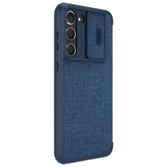 Samsung Galaxy S23 Plus case blue NILLKIN QIN PRO LEATHER (CLOTH)