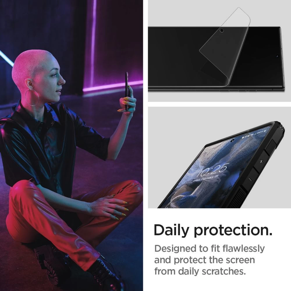 Samsung Galaxy S23 Ultra aizsargstikls  SPIGEN NEO FLEX 2-PACK ULTRA