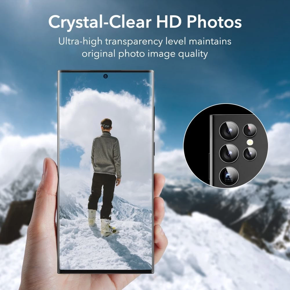 Samsung Galaxy S23 Ultra aizsargstikls caurspīdīgs ESR CAMERA PROTECTOR