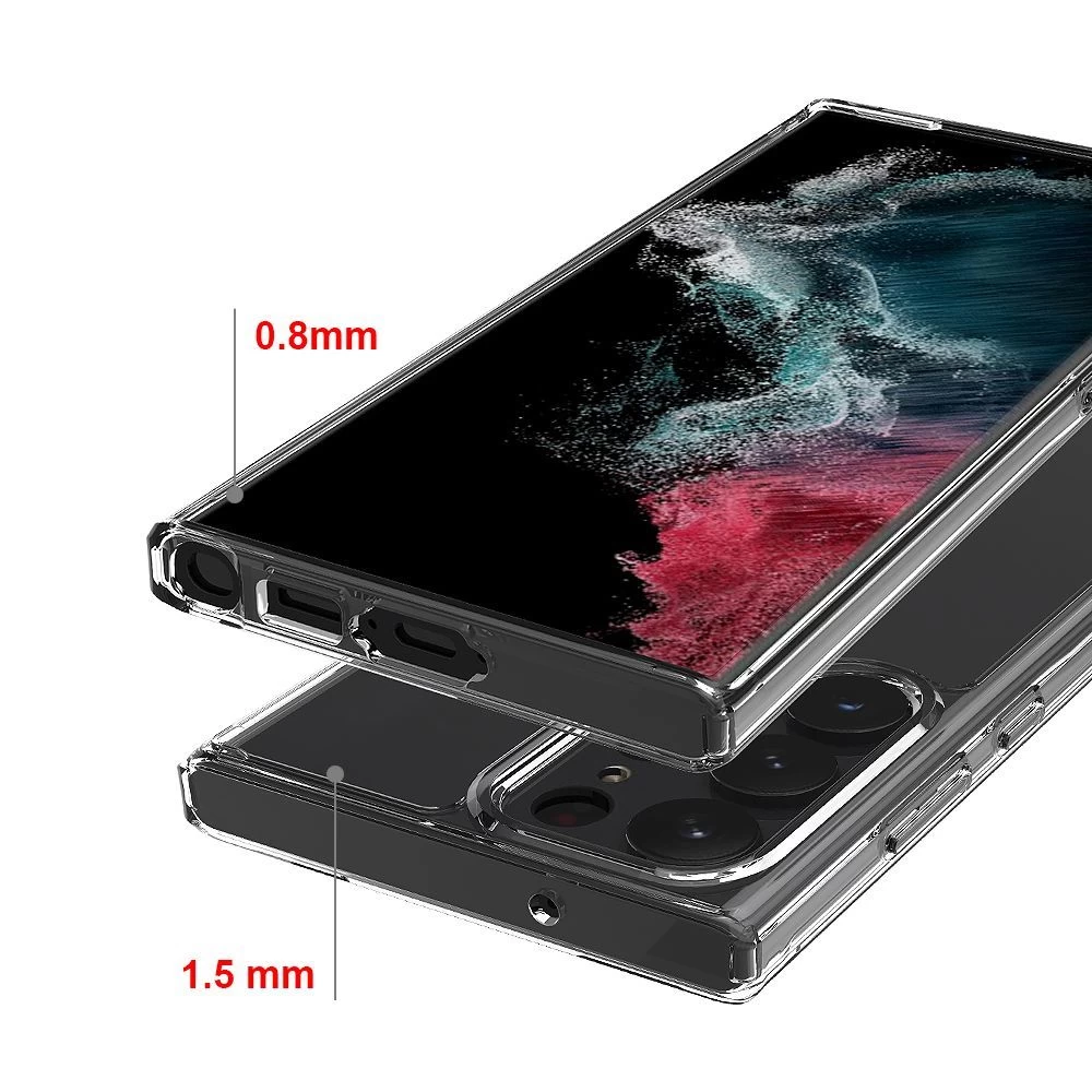 Samsung Galaxy S23 Ultra vāciņš caurspīdīgs TECH-PROTECT FLEXAIR HYBRID