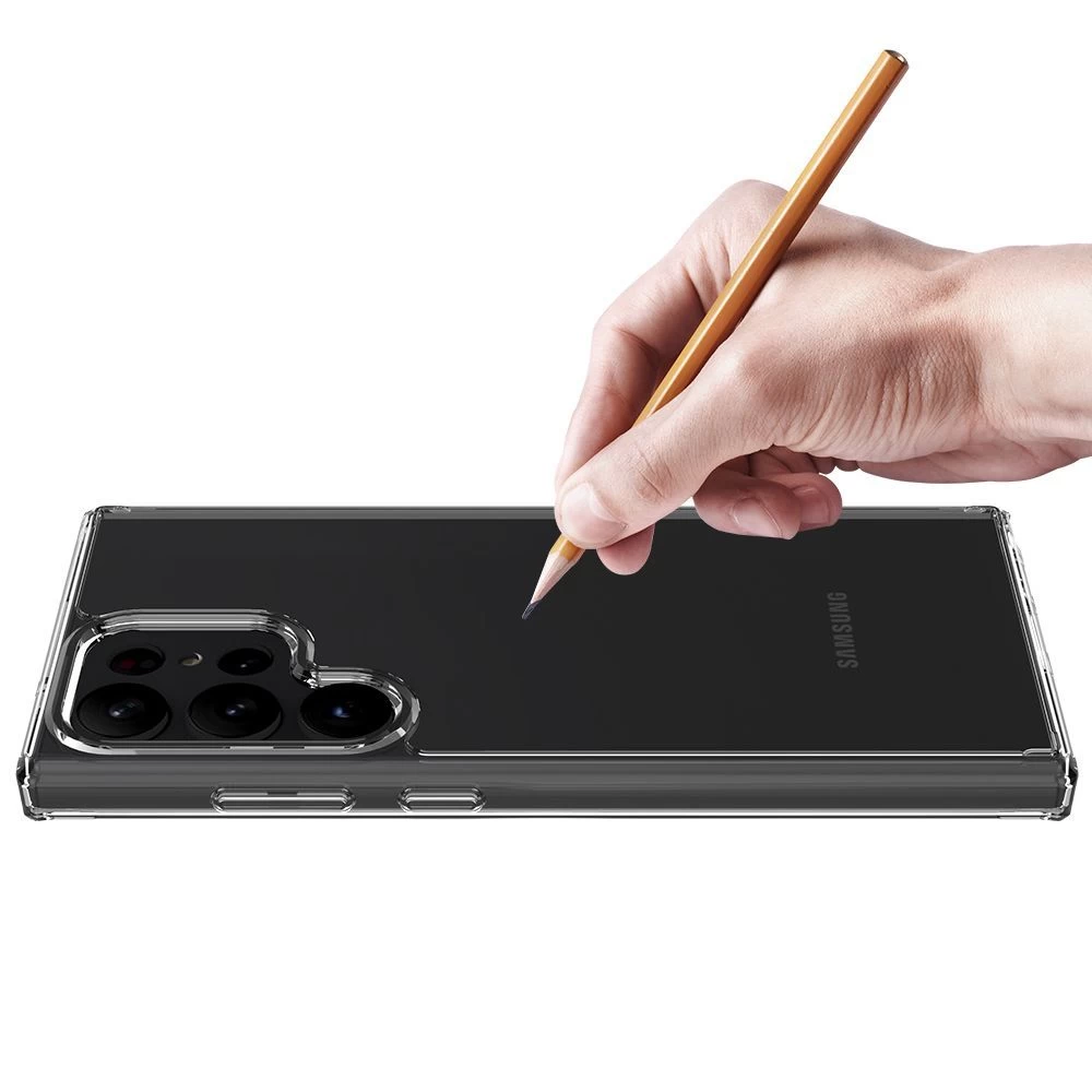 Samsung Galaxy S23 Ultra vāciņš caurspīdīgs TECH-PROTECT FLEXAIR HYBRID