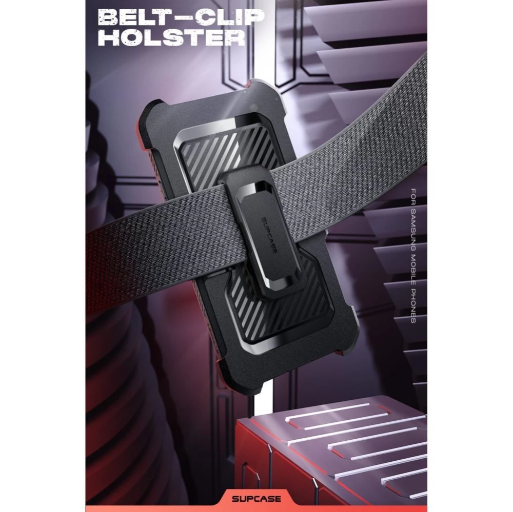 Samsung Galaxy S23 Ultra vāciņš melns SUPCASE UNICORN BEETLE PRO