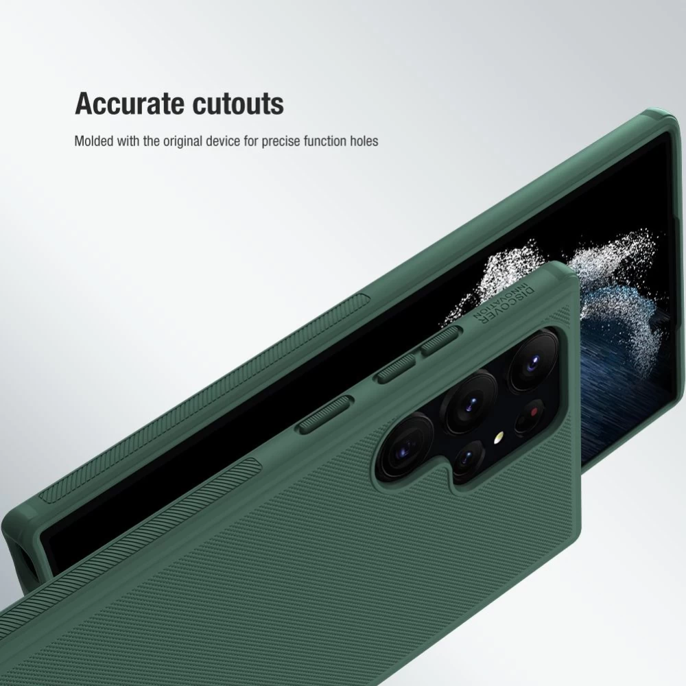 Samsung Galaxy S23 Ultra vāciņš sarkans NILLKIN SUPER FROSTED SHIELD PRO
