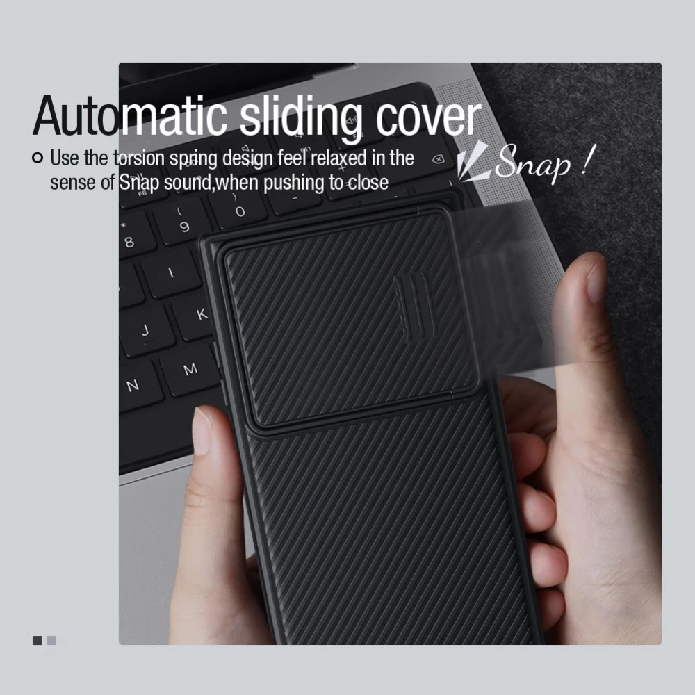 Samsung Galaxy S23 Ultra vāciņš zils NILLKIN CAMSHIELD S