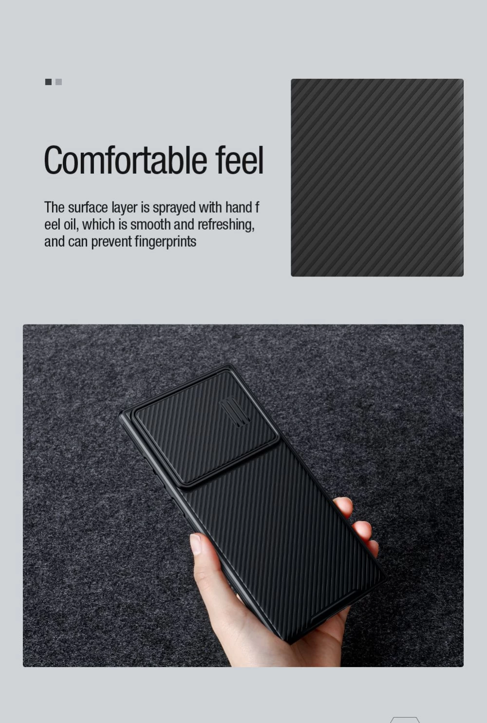 Samsung Galaxy S23 Ultra vāciņš zils NILLKIN CAMSHIELD S