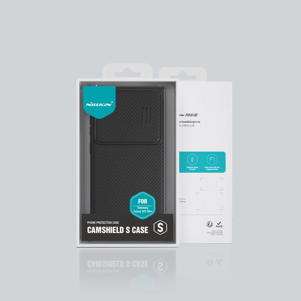 Samsung Galaxy S23 Ultra vāciņš zils NILLKIN CAMSHIELD S