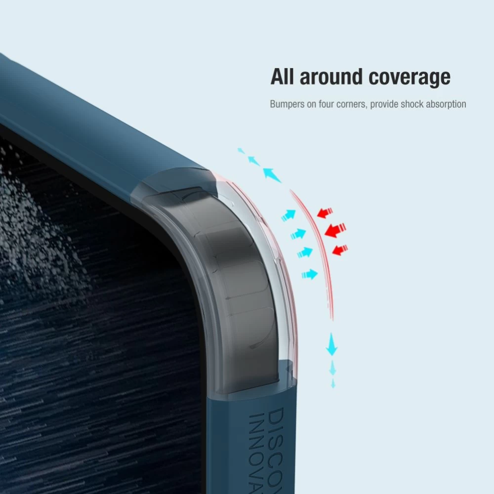 Samsung Galaxy S23 Ultra vāciņš zils NILLKIN SUPER FROSTED SHIELD PRO