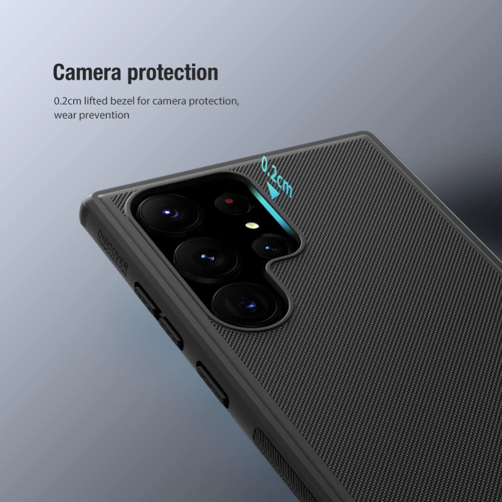 Samsung Galaxy S23 Ultra vāciņš zils NILLKIN SUPER FROSTED SHIELD PRO