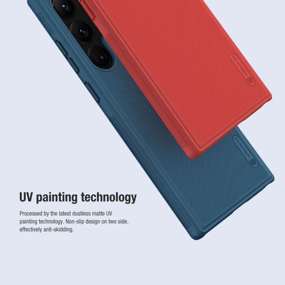 Samsung Galaxy S23 Ultra vāciņš zils NILLKIN SUPER FROSTED SHIELD PRO
