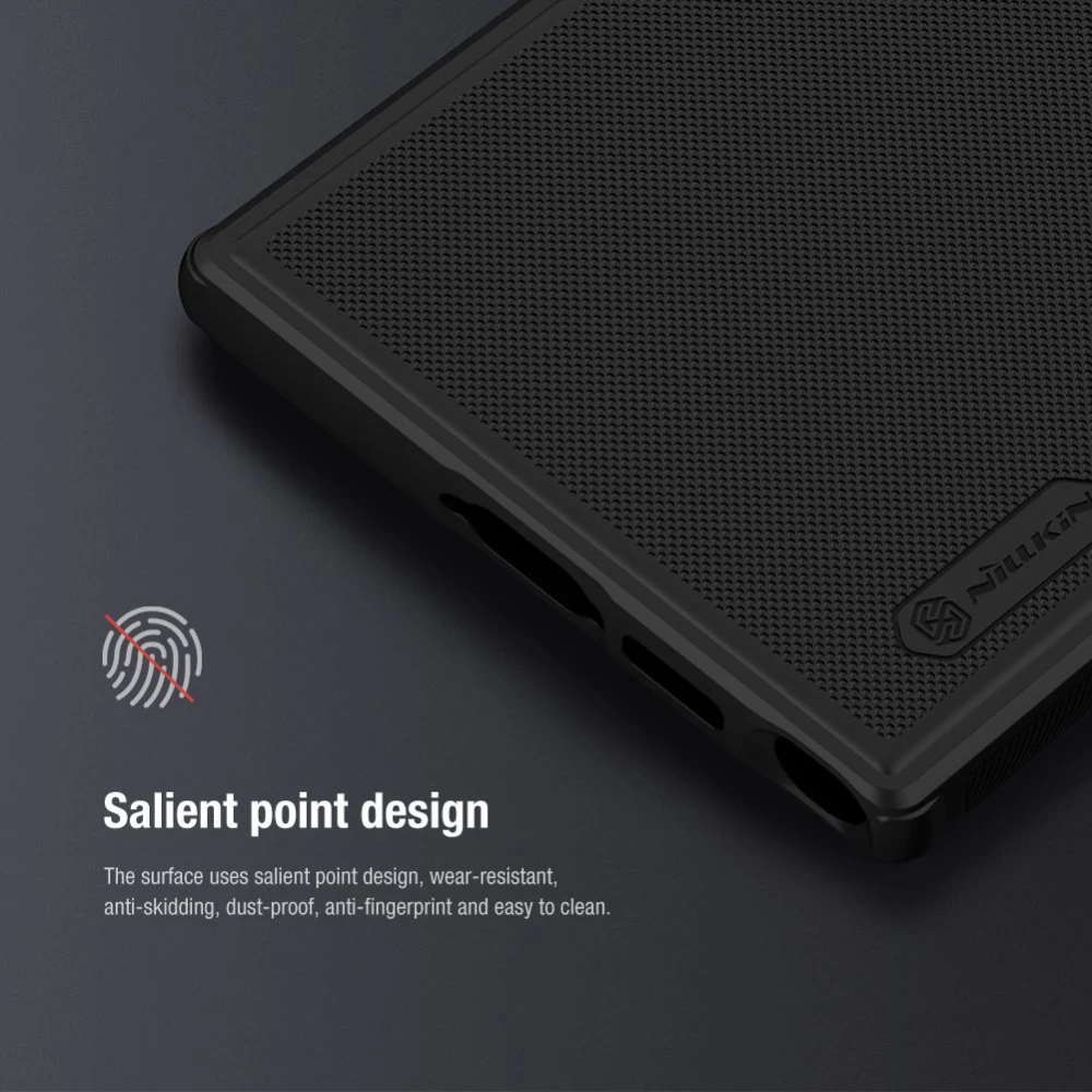 Samsung Galaxy S23 Ultra vāciņš zils NILLKIN SUPER FROSTED SHIELD PRO