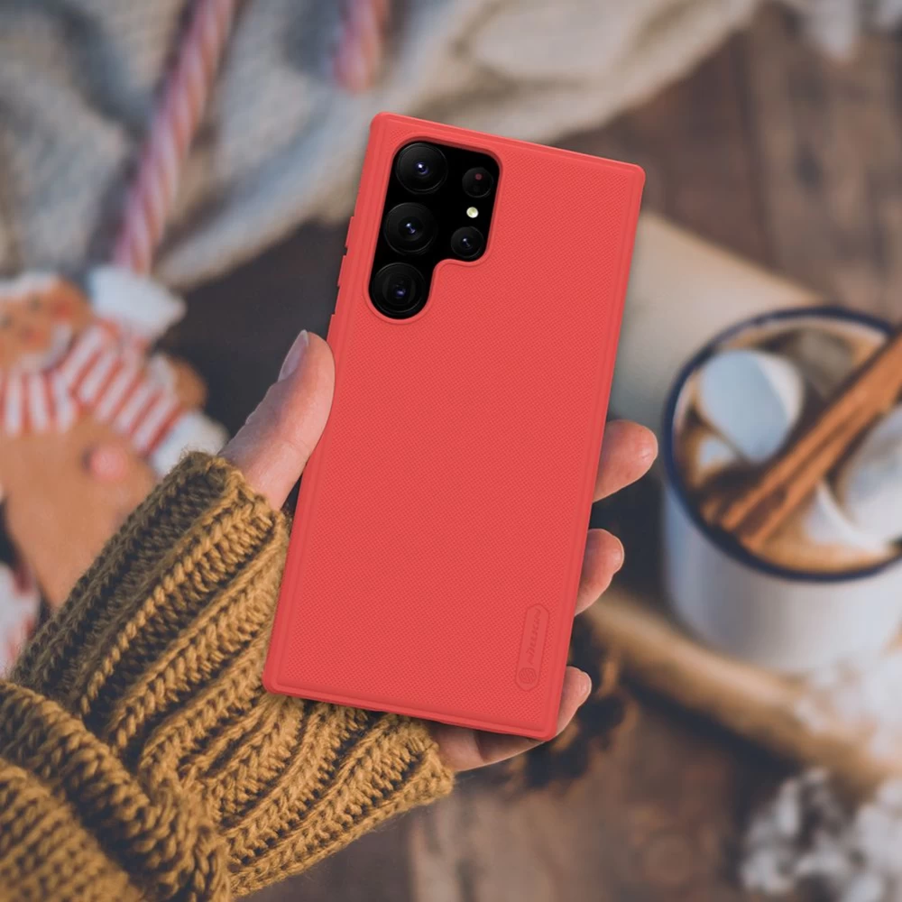 Samsung Galaxy S23 Ultra vāciņš zils NILLKIN SUPER FROSTED SHIELD PRO