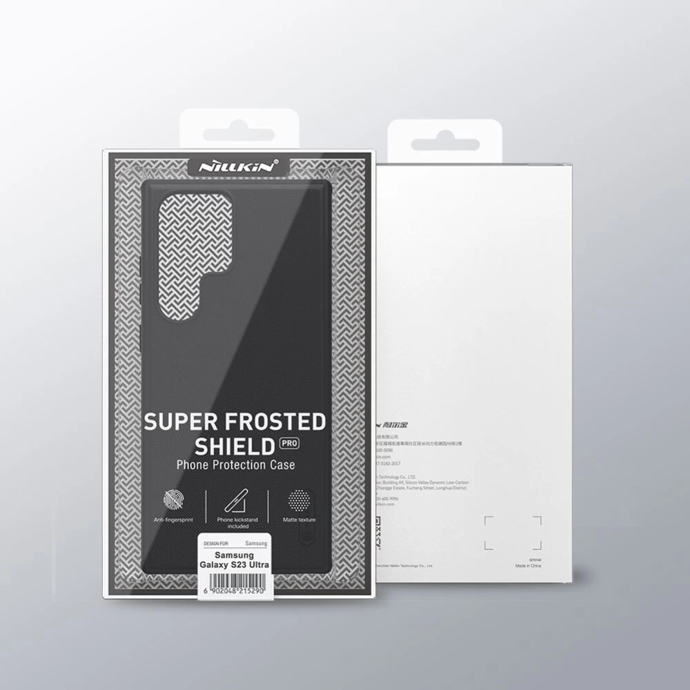 Samsung Galaxy S23 Ultra vāciņš zils NILLKIN SUPER FROSTED SHIELD PRO