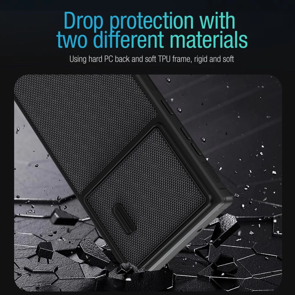 Samsung Galaxy S23 Ultra vāciņš zils NILLKIN TEXTURED S