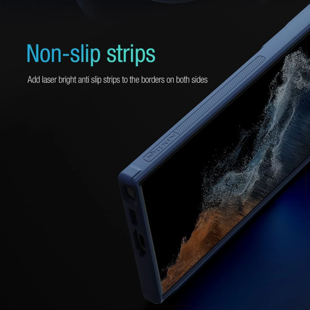 Samsung Galaxy S23 Ultra vāciņš zils NILLKIN TEXTURED S