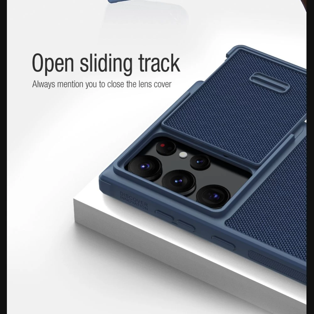 Samsung Galaxy S23 Ultra vāciņš zils NILLKIN TEXTURED S