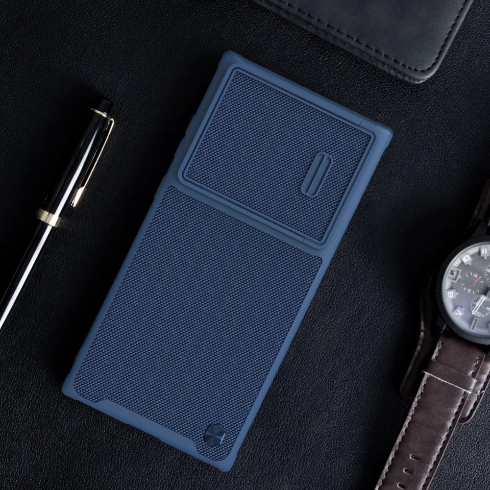 Samsung Galaxy S23 Ultra vāciņš zils NILLKIN TEXTURED S
