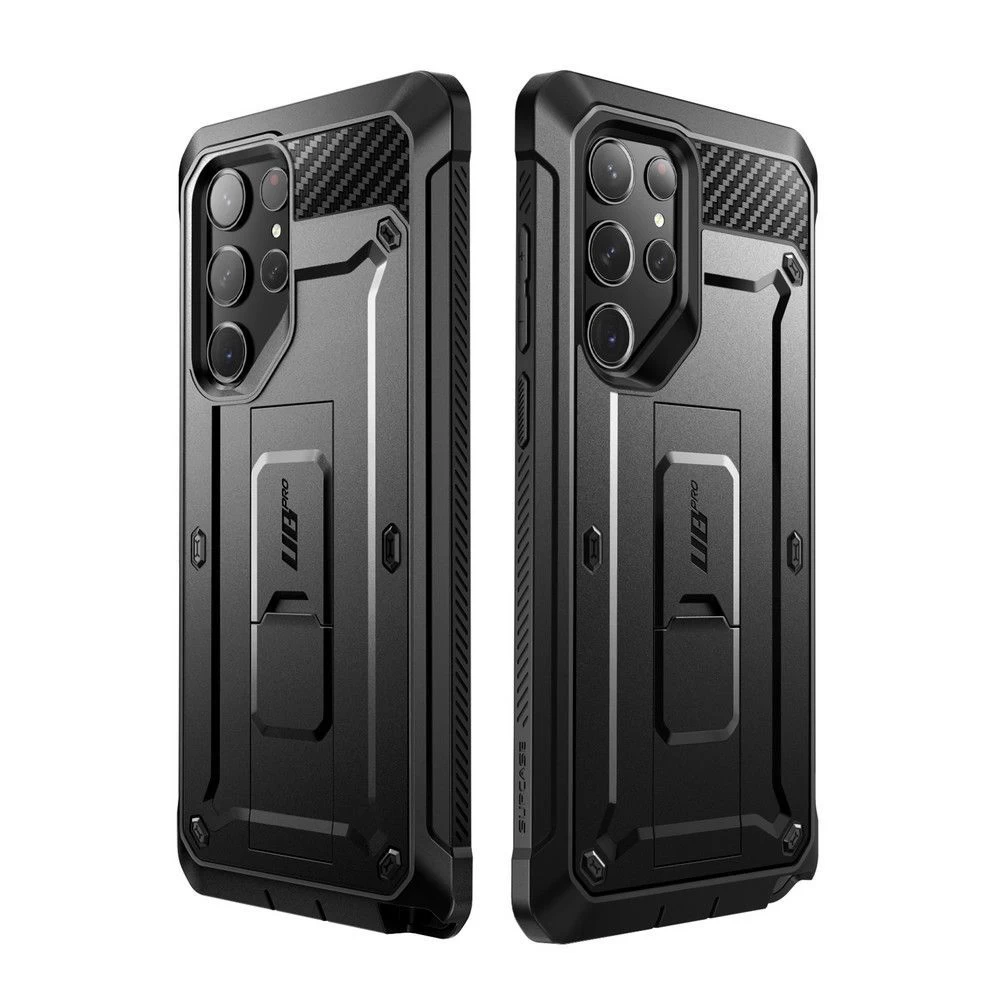 Samsung Galaxy S23 Ultra vāciņš melns SUPCASE UNICORN BEETLE PRO